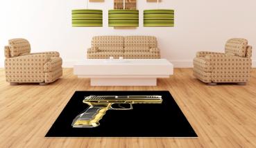 Golden Pistols rectangular carpet!