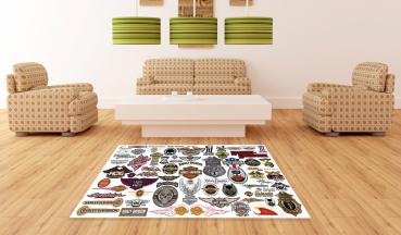 Harley Davidson rectangular carpet!