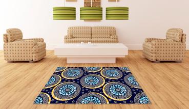 Portuguese azulejos ethnic pattern rectangular Carpet!