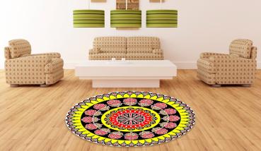 Mandala Logo round carpet!
