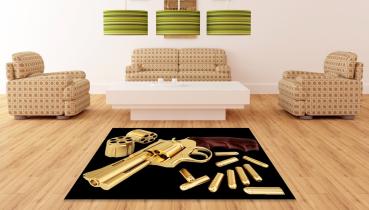 Golden Revolver rectangular carpet!