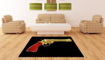 Golden Revolver rectangular carpet!