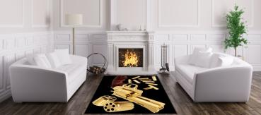 Golden Revolver rectangular carpet!