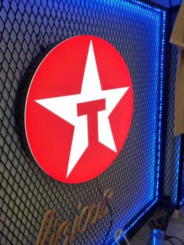 Texaco Led Leuchtschild Wandleuchte!