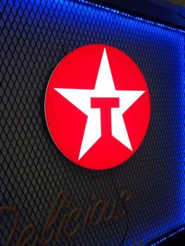 Texaco Led Leuchtschild Wandleuchte!