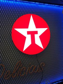Texaco Led Leuchtschild Wandleuchte!