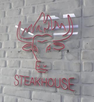 Steakhouse Neon Led Werbeleuchte für ihr Restaurant, Fastfoodladen!