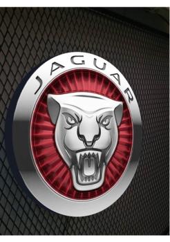 Jaguar Leuchtreklame rund