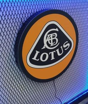 Lotus Logo Led Wandleuchte rund