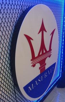 Masearti Logo Led Wandleuchte oval