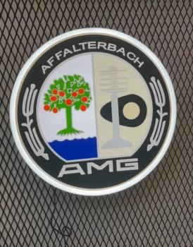 Mercedes Amg Logo Led Leuchtschild rund