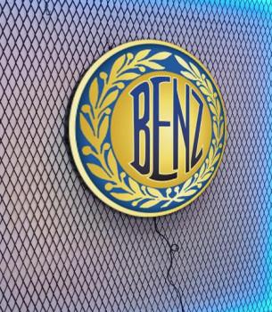 Mercedes Vintage Logo Led Leuchtreklame rund
