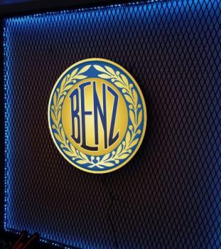 Mercedes Vintage Logo Led Leuchtreklame rund