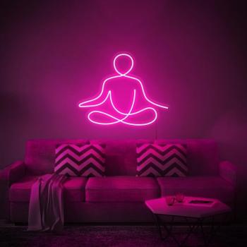 Neon Led Yoga meditation​ wall lamp for your home, office or shop!