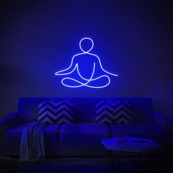 Neon Led Yoga meditation​ wall lamp for your home, office or shop!
