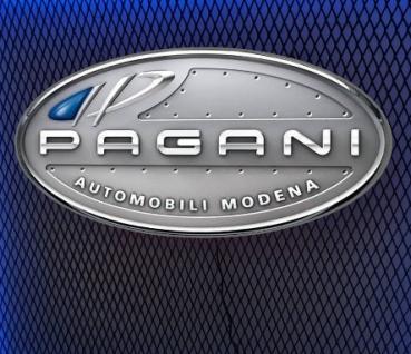 Pagani Logo Led beleuchtetes Wandemblem oval