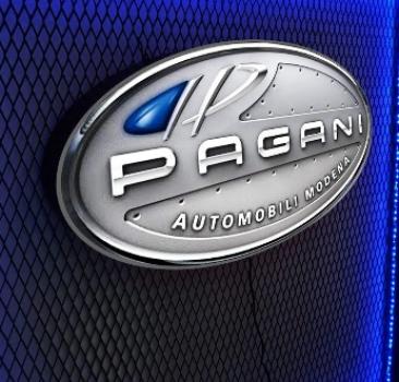 Pagani Logo Led beleuchtetes Wandemblem oval