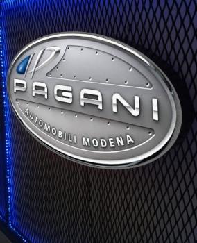 Pagani Logo Led beleuchtetes Wandemblem oval