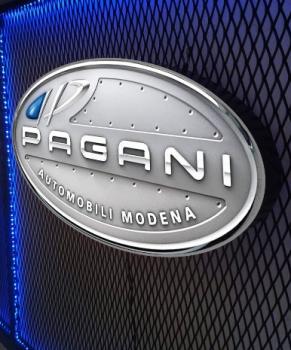 Pagani Logo Led beleuchtetes Wandemblem oval