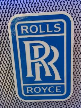 Rolls Royce blaues Logo Led Wandleuchte rechteckig hochkant