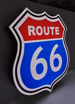 Route66 Logo Led Leuchtschild