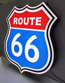 Route66 Logo Led Leuchtschild