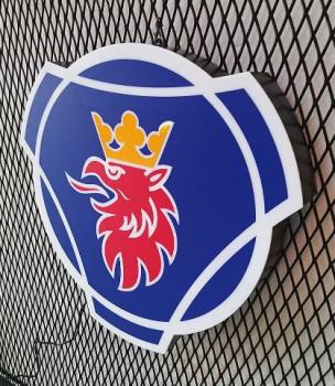 Scania Logo Led Leuchtwerbung rund