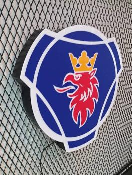 Scania Logo Led Leuchtwerbung rund