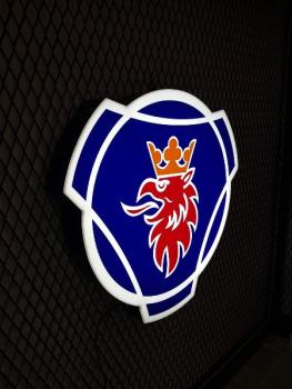 Scania Logo Led Leuchtwerbung rund