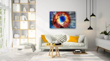 Universum Milchstrasse Art Design rechteckiges spezial Glasbild!