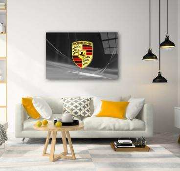 Porsche Art Design rectangular special Glass Picture!
