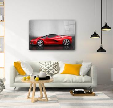 Ferrari Art Design rectangular special Glass Picture!