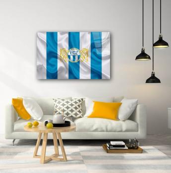 FC Zürich Art Design rechteckiges spezial Glasbild!