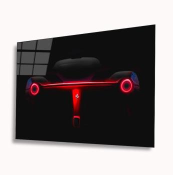 Ferrari Art Design rectangular special Glass Picture!