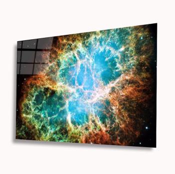 Universum Milchstrasse Art Design rechteckiges spezial Glasbild!