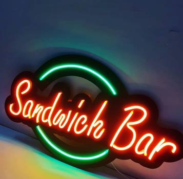 Sandwich Bar Neon Led Werbeleuchte für ihr Restaurant, Fastfoodladen!