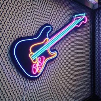Gitarre Neon Led Werbeleuchte für ihr Restaurant, Fastfoodladen!