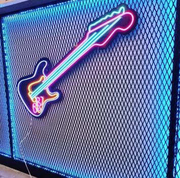 Gitarre Neon Led Werbeleuchte für ihr Restaurant, Fastfoodladen!