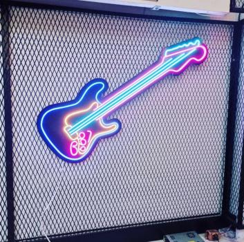 Gitarre Neon Led Werbeleuchte für ihr Restaurant, Fastfoodladen!