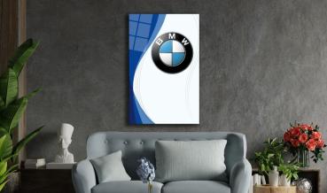 Bmw Mpower Art Design rectangular special Glass Picture!