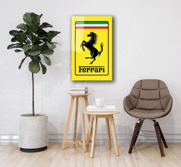 Ferrari Art Design rectangular special Glass Picture!