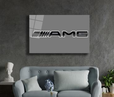 Mercedes Benz Amg Logo Art Design rectangular special Glass Picture!