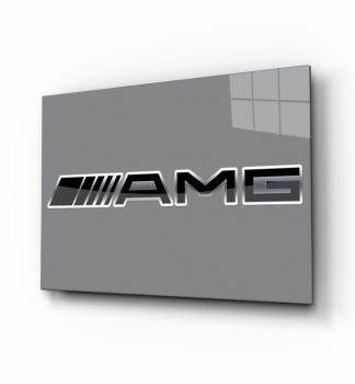 Mercedes Benz Amg Logo Art Design rectangular special Glass Picture!