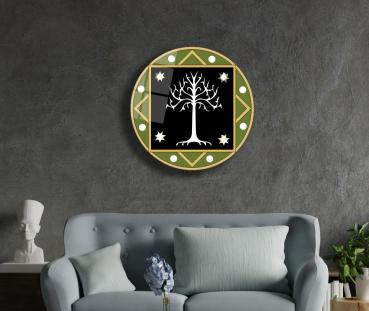 White Tree of Gondor Art Design round special Glass Picture!