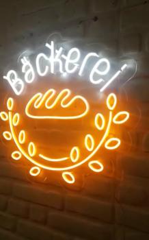Bäckerei Neon Led Werbeleuchte für ihr Restaurant, Fastfoodladen!