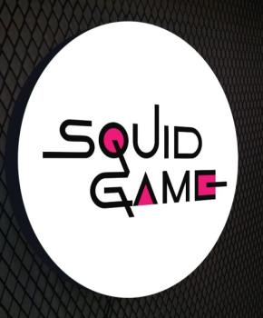 Squid Games LED light round white