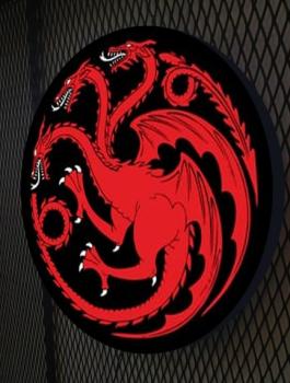 Targaryen Led wall sign round