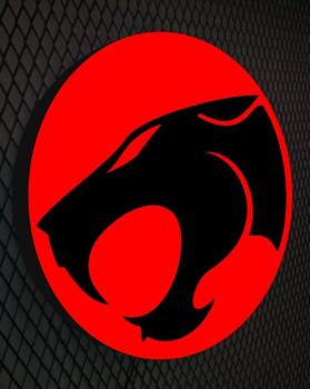 Thundercats logo illuminated wall art