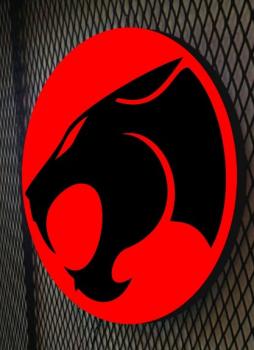Thundercats logo illuminated wall art