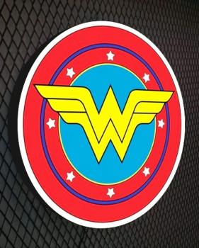 Wonderwoman Led wall decoration round